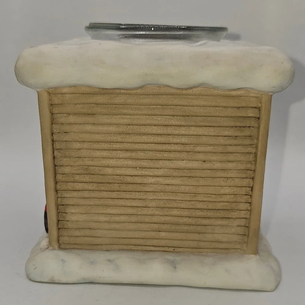 Harley-Davidson Motor Co Winter Cabin Ceramic Candle Holder Wax Warmer Vintage